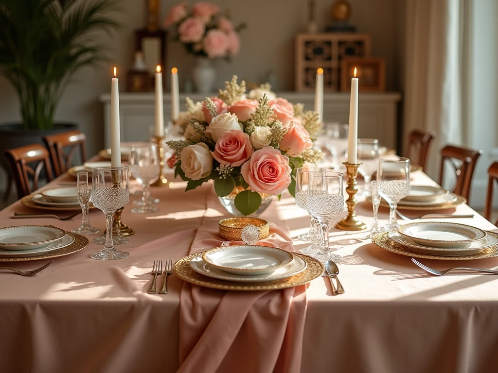 Beautiful table styling with premium decor